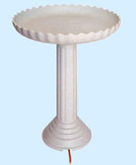 Scalloped Bird Bath