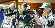 Testing new birding scopes