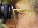 Binoculars with glasses